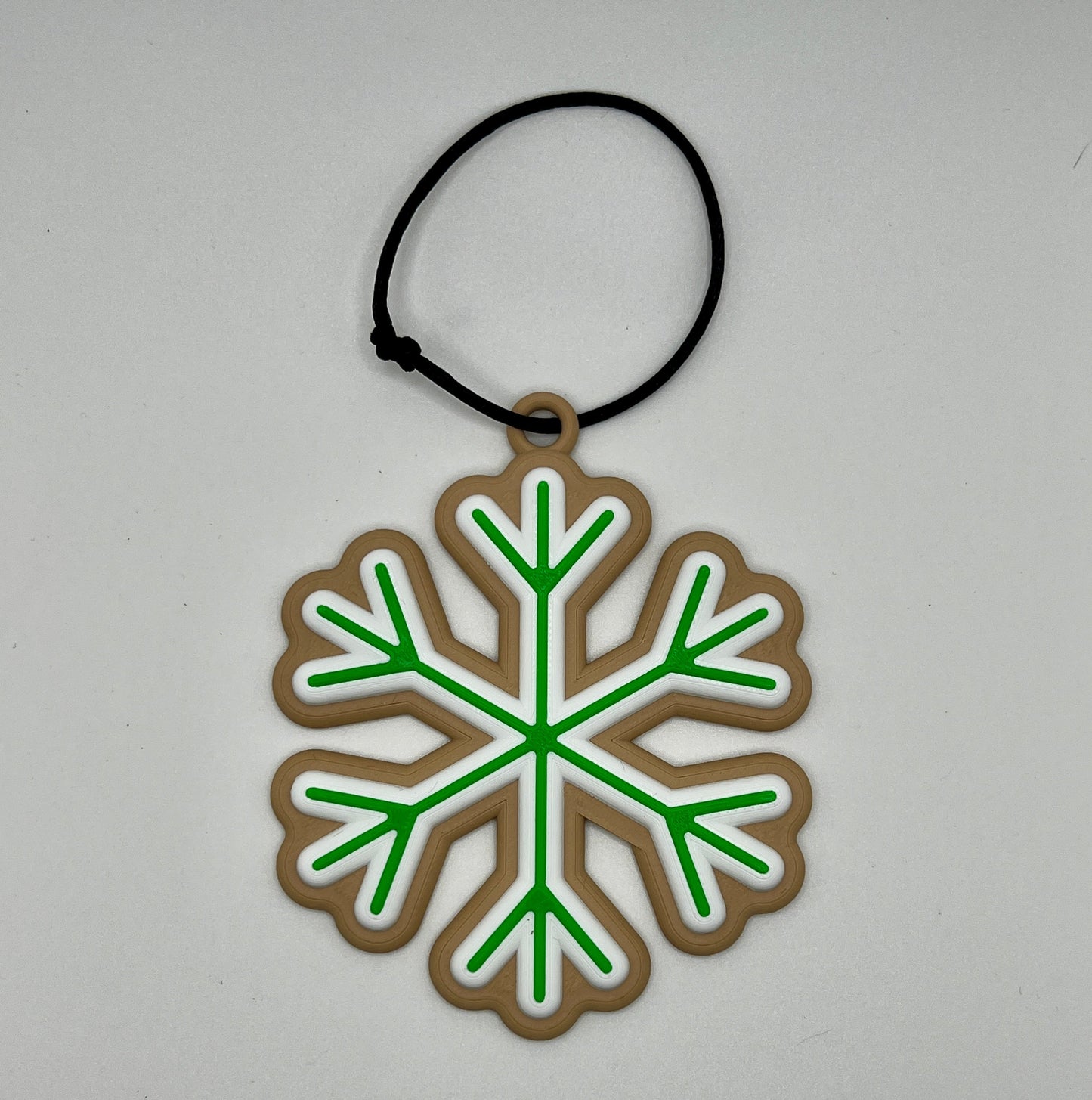 Gingerbread Snowflake Ornament