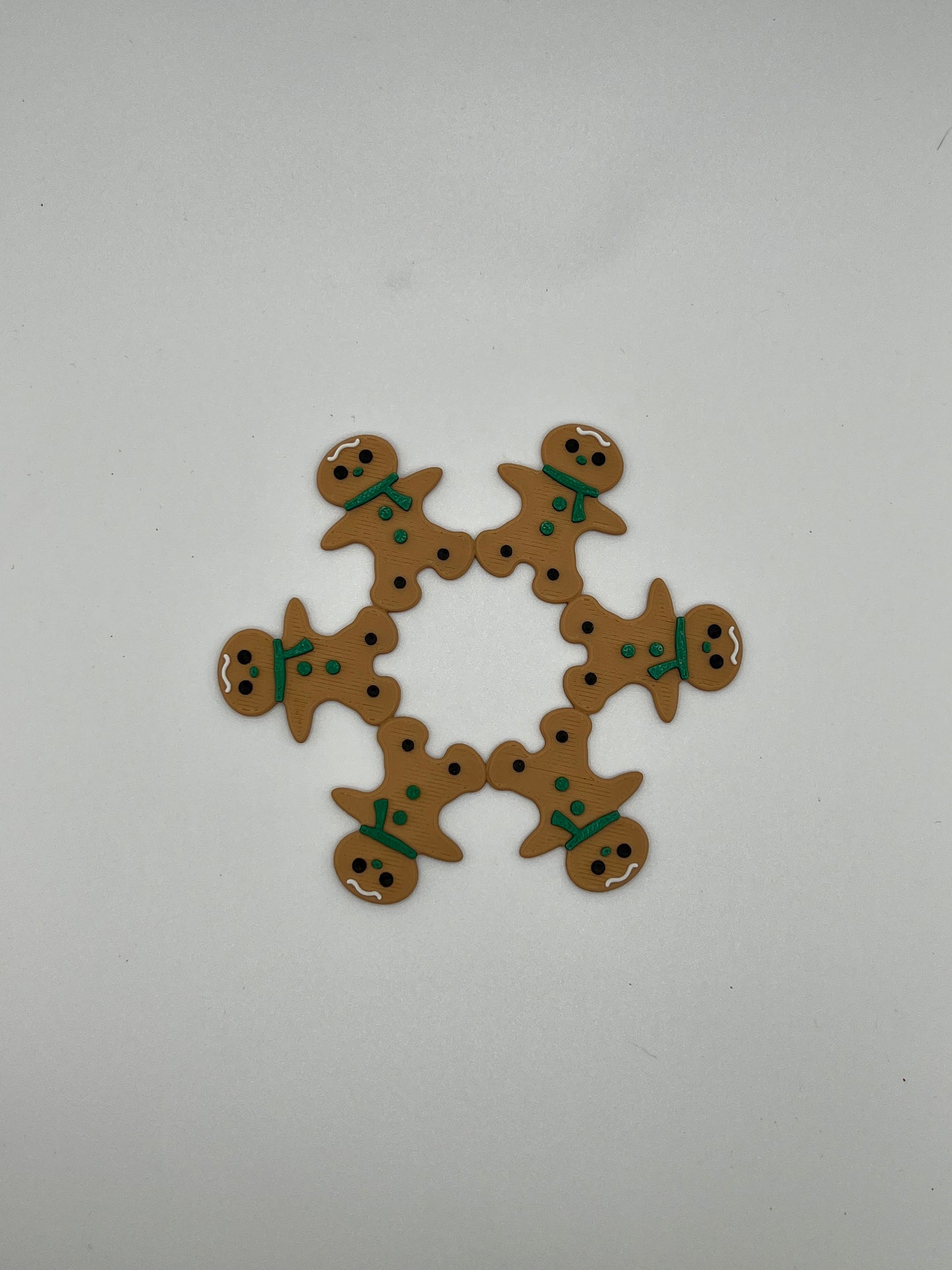 Gingerbread Man Snowflake Ornament
