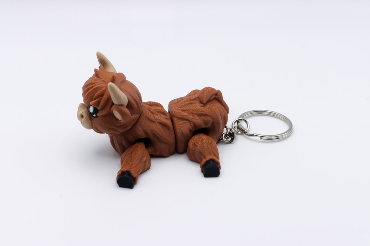 Highland Cow Keychain