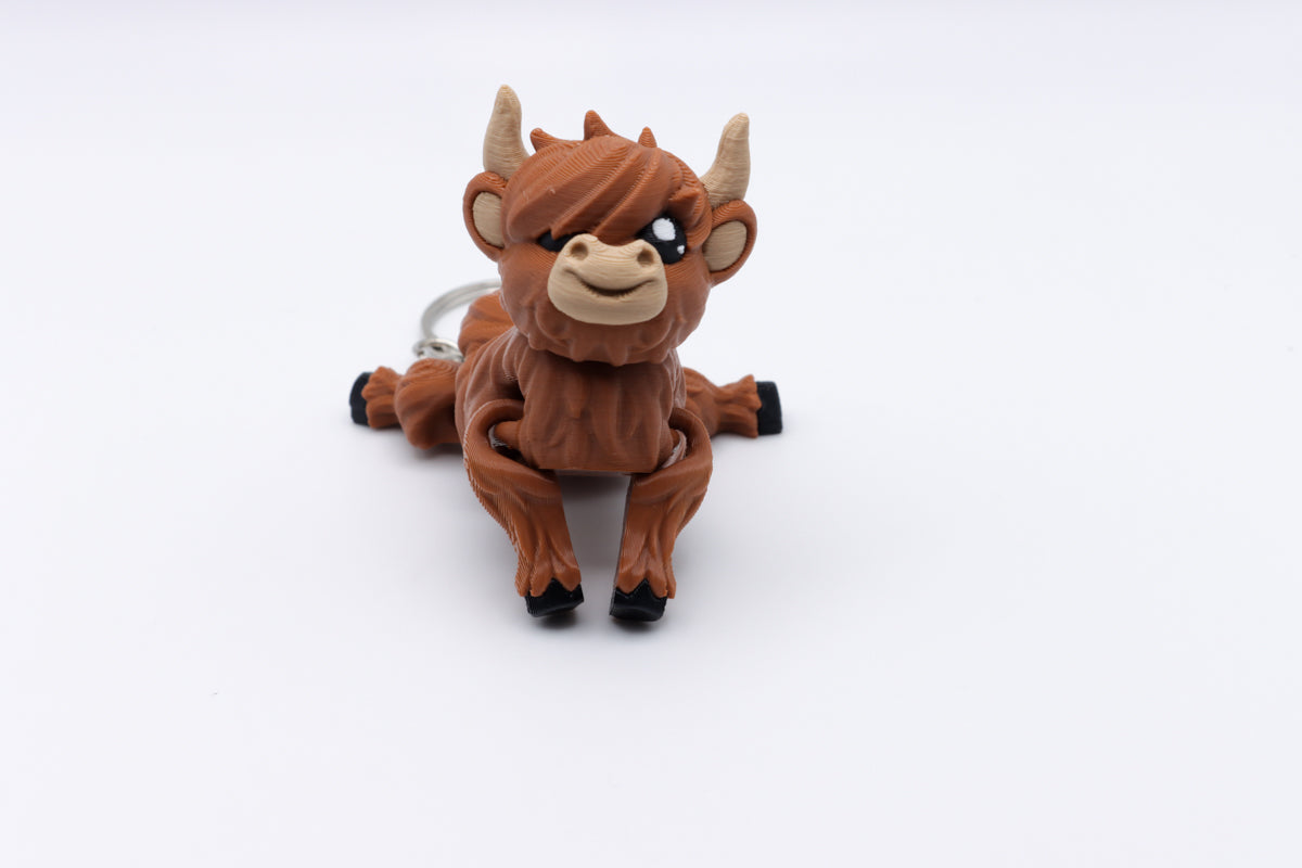Highland Cow Keychain