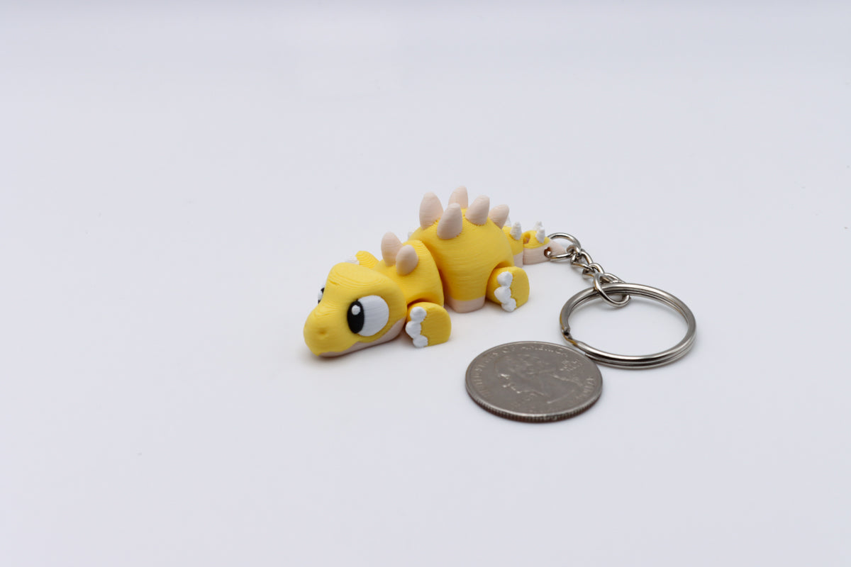 Stegosaurus Keychain