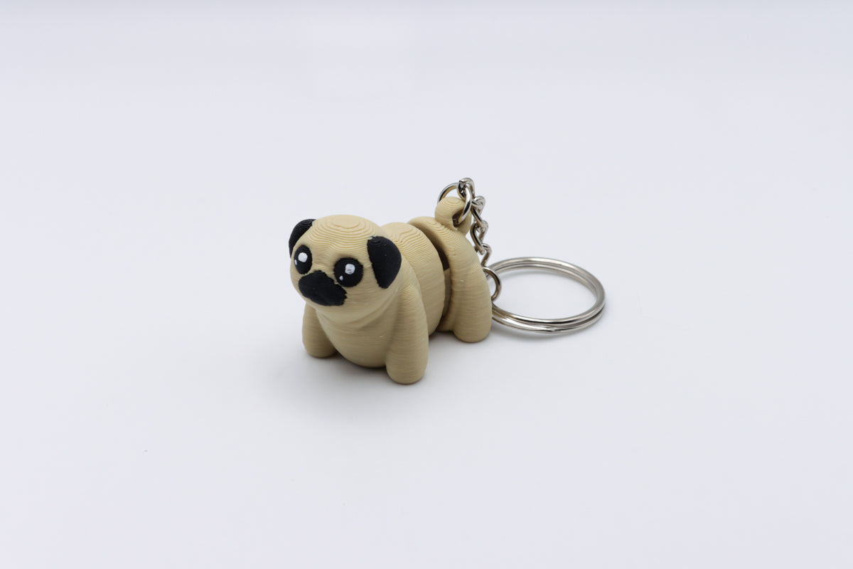 Pug Keychain