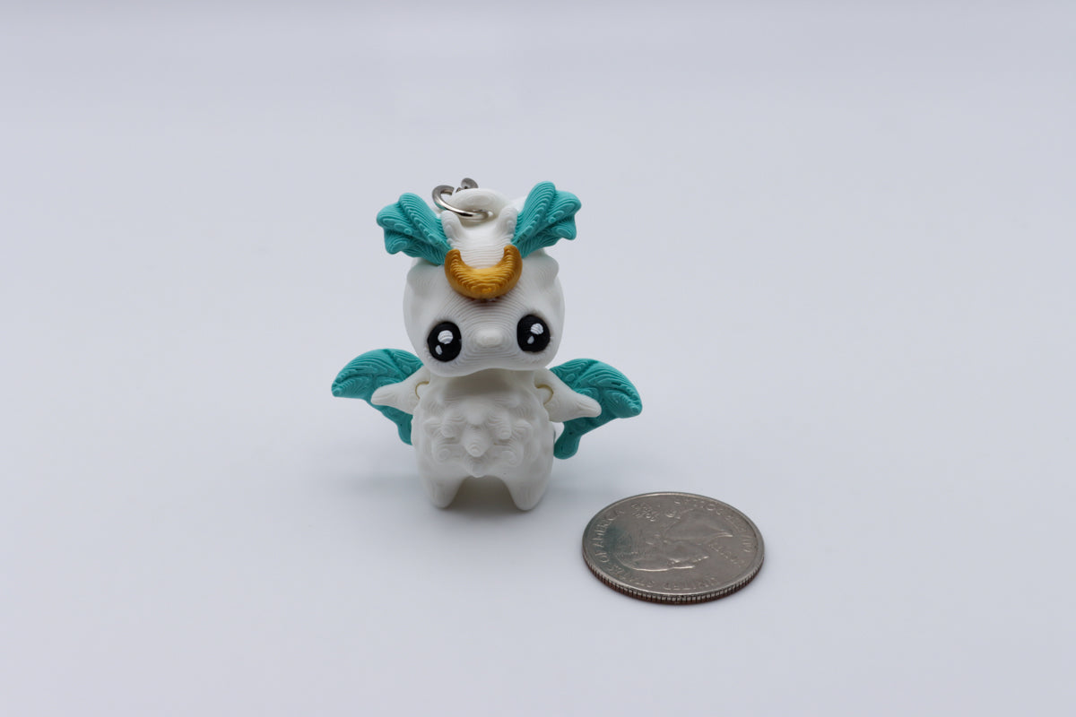 Luna Moth Pixie Keychain