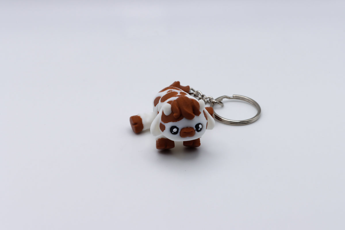Cute Highland Cow Keychain