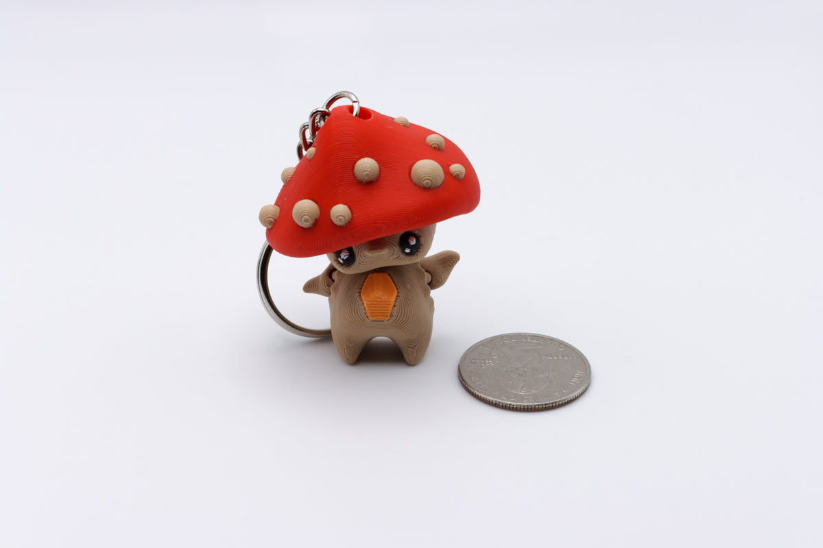Mushroom Pixie Keychain