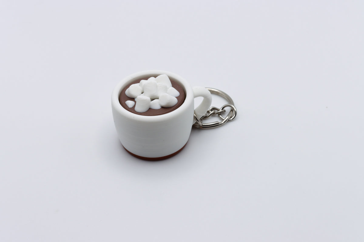 Hot Chocolate Mug Clicker Keychain