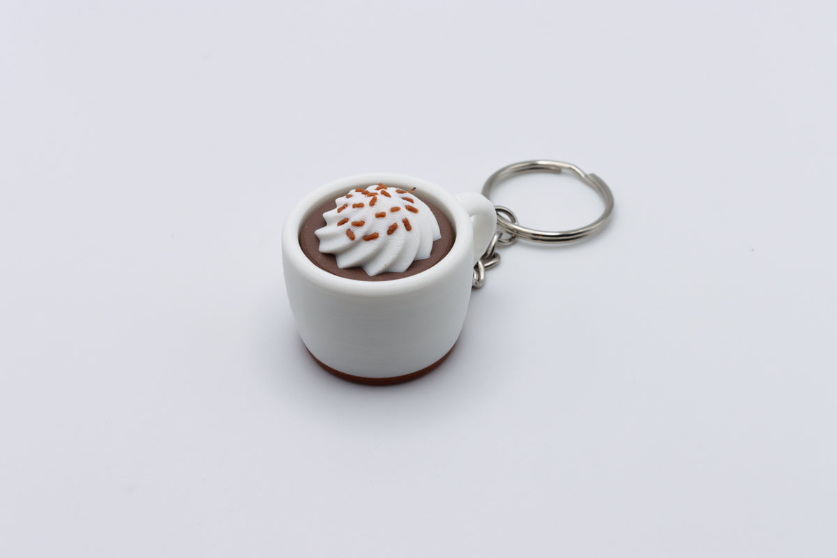 Hot Chocolate Mug Clicker Keychain