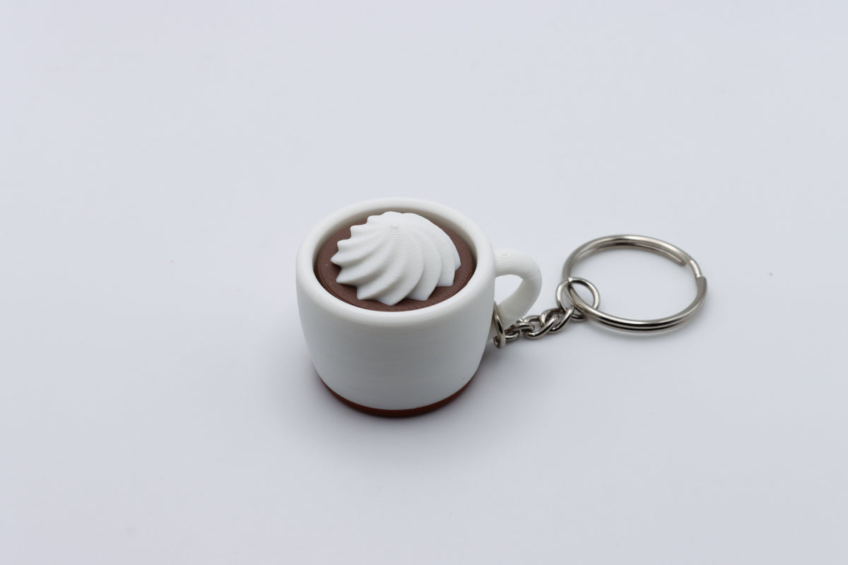 Hot Chocolate Mug Clicker Keychain