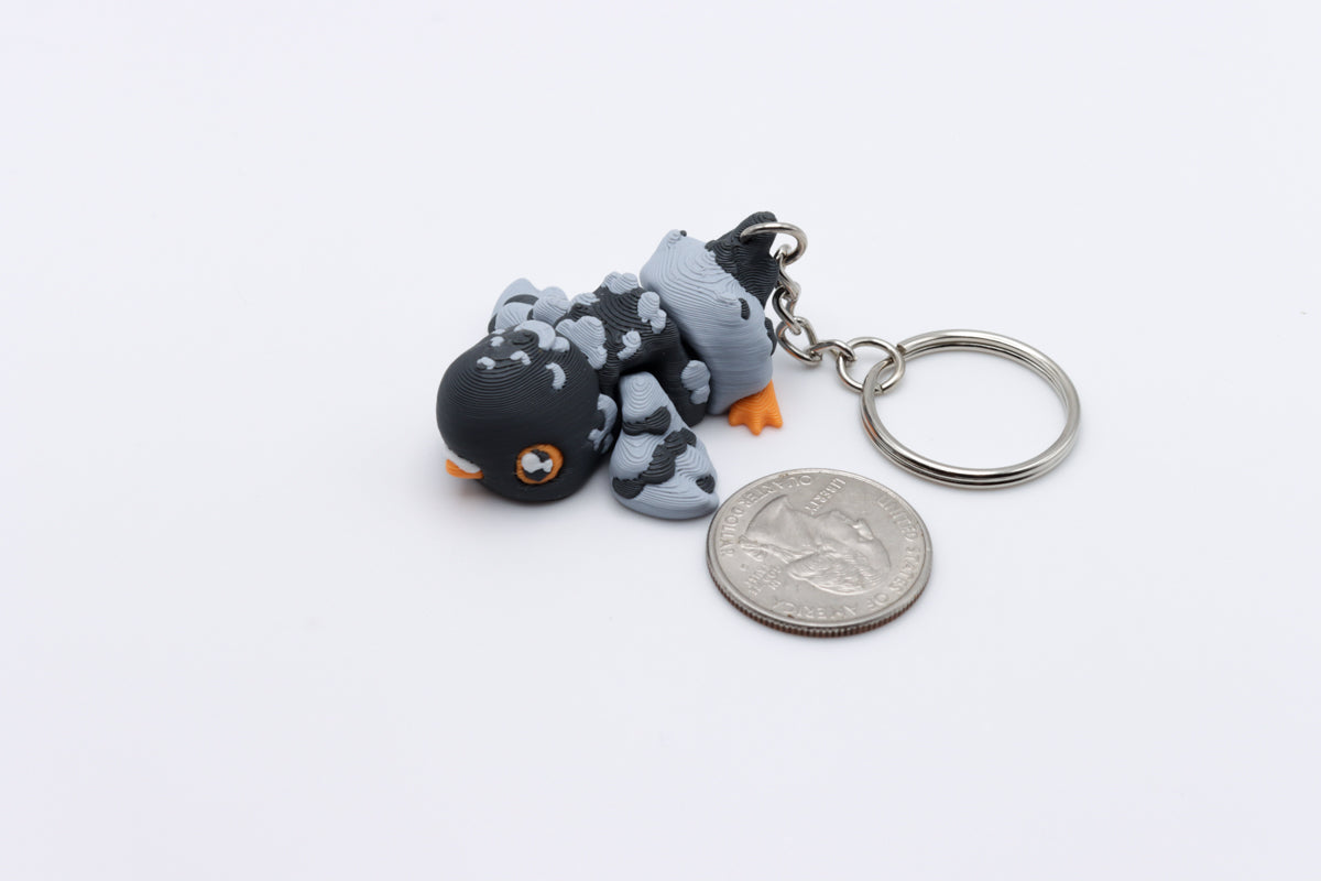 Pigeon Keychain