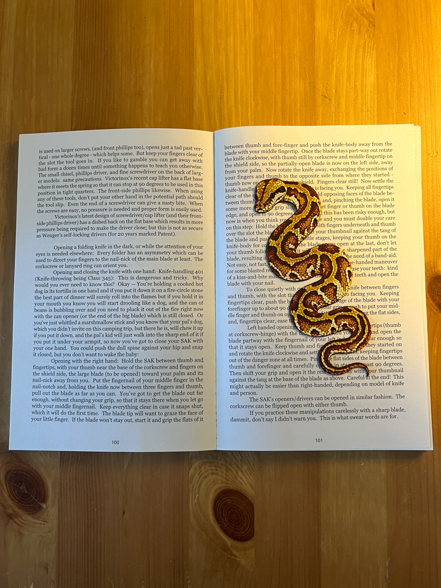 Blood Python Bookmark