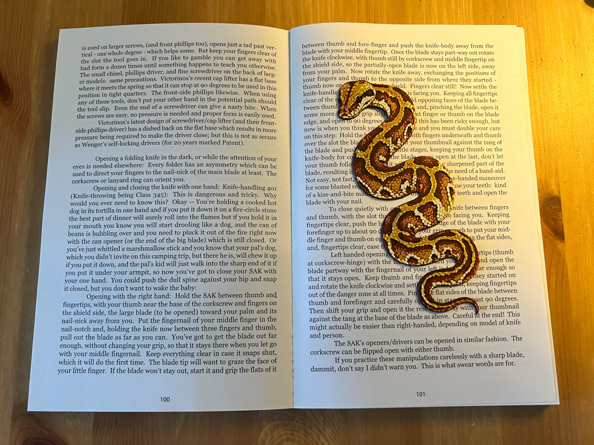 Blood Python Bookmark