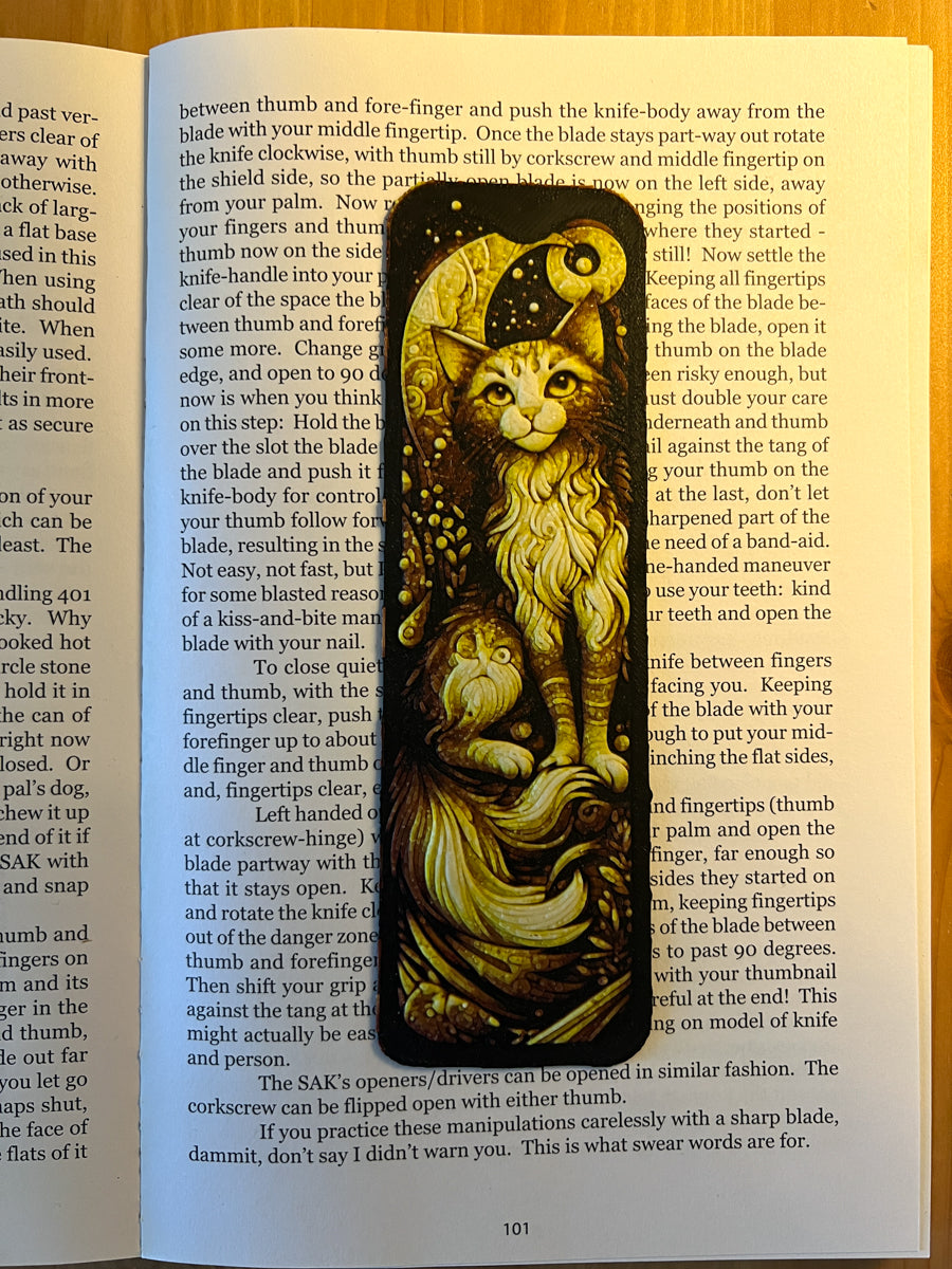 Lunar Cat Bookmark