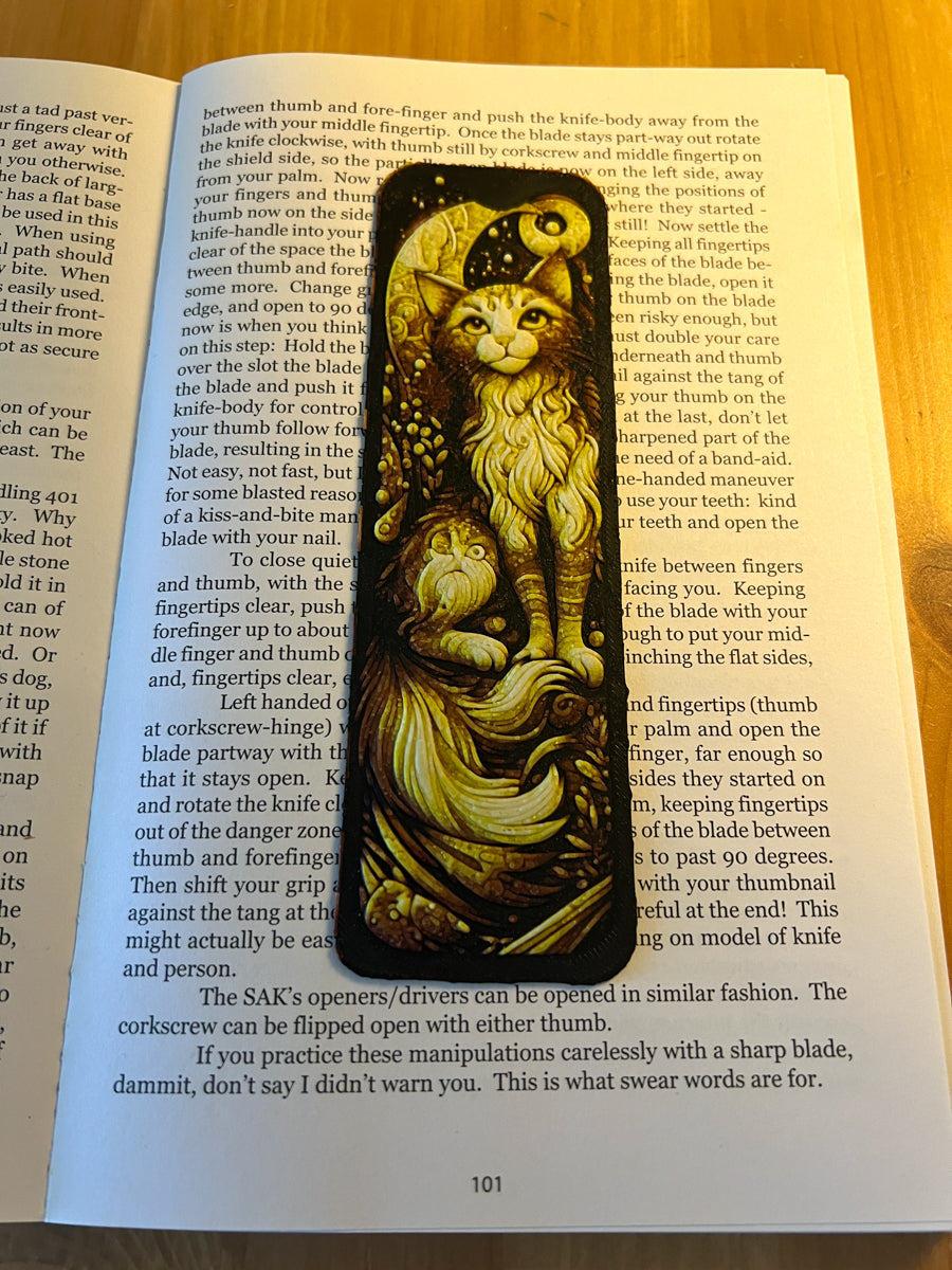 Lunar Cat Bookmark