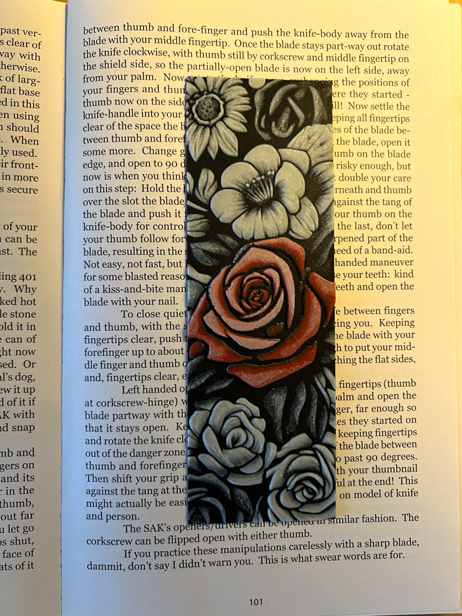 Color Pop Red Rose Bookmark