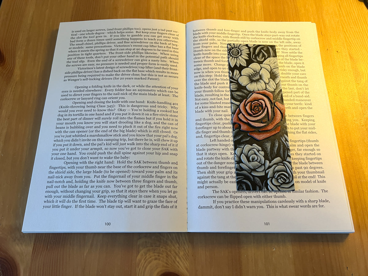 Color Pop Red Rose Bookmark