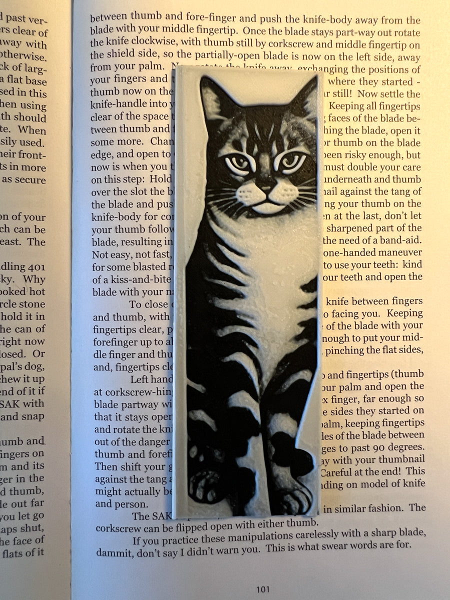 Black and White Cat Bookmark