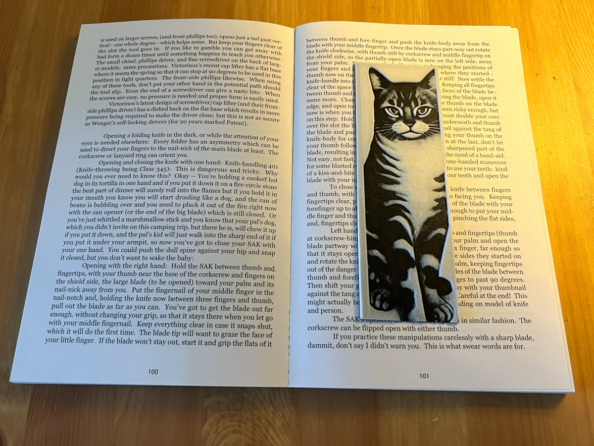 Black and White Cat Bookmark
