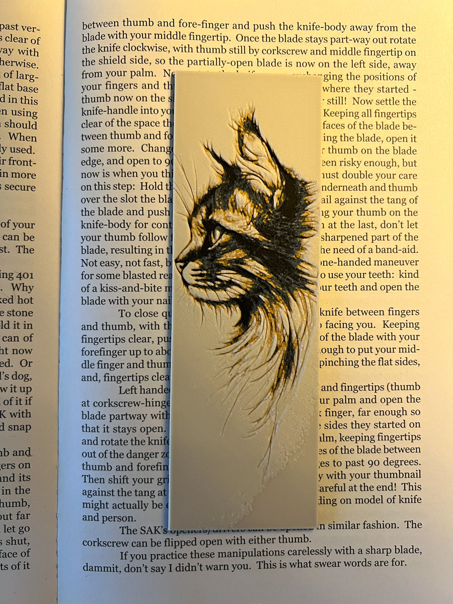 Cat Silhouette Bookmark