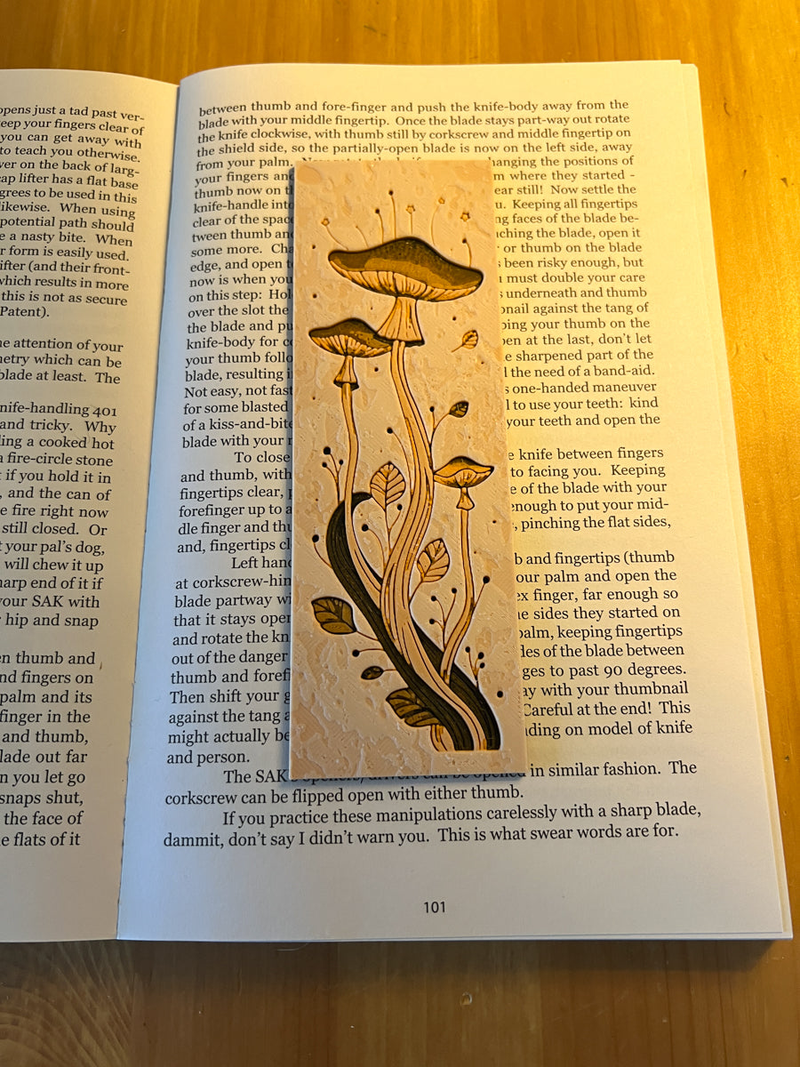 Mushroom Bookmark Design 1