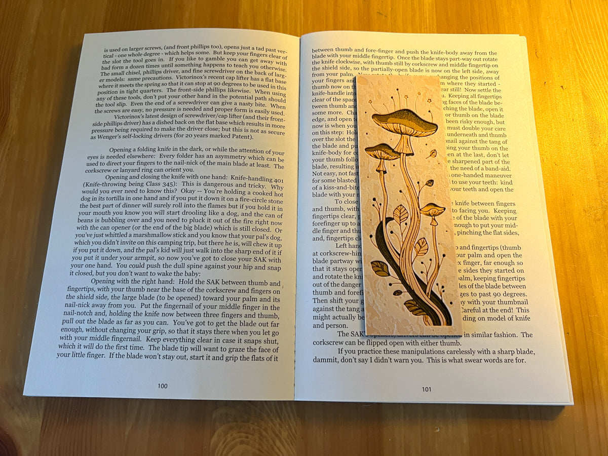 Mushroom Bookmark Design 1