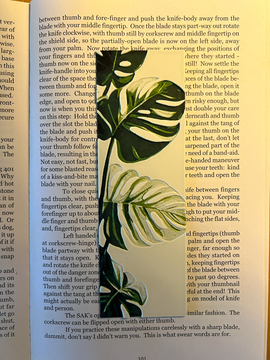 Monstera Bookmark