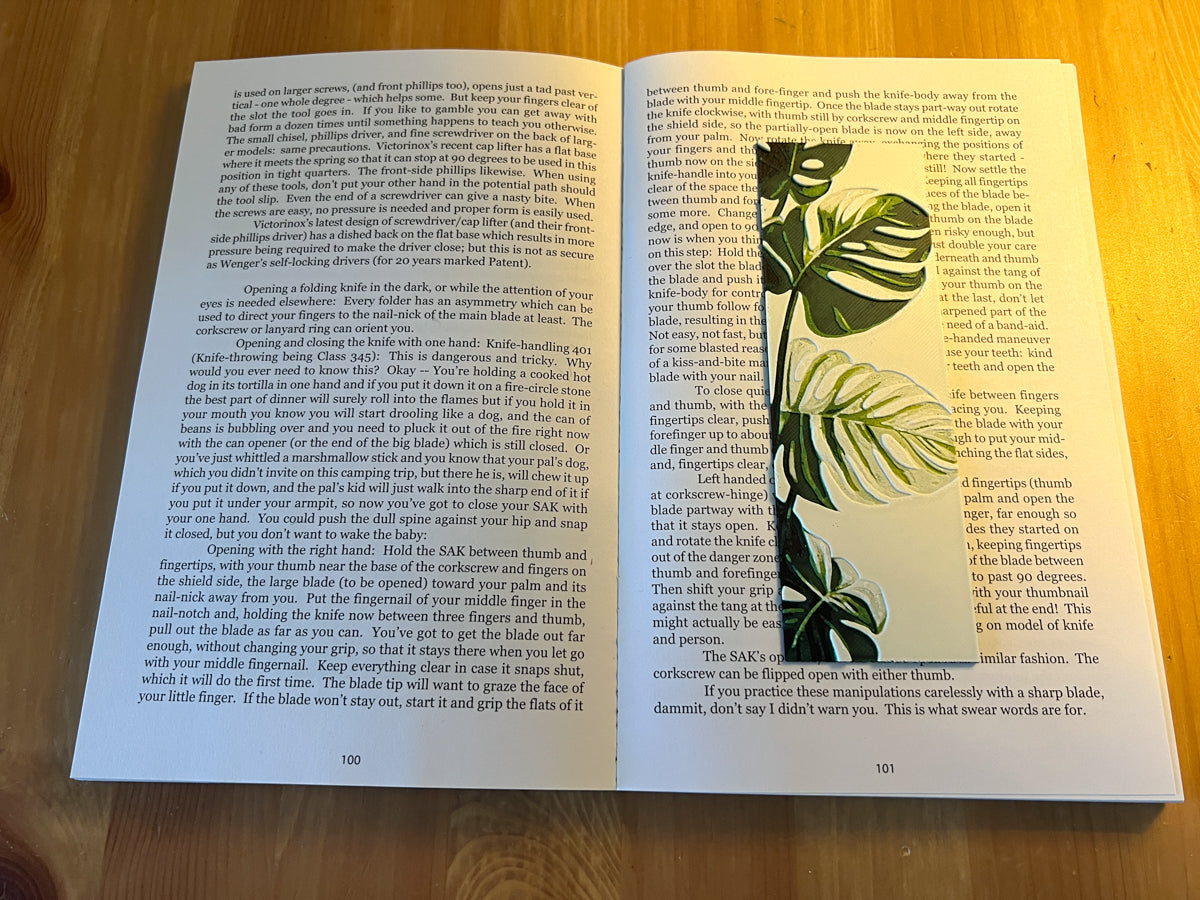 Monstera Bookmark
