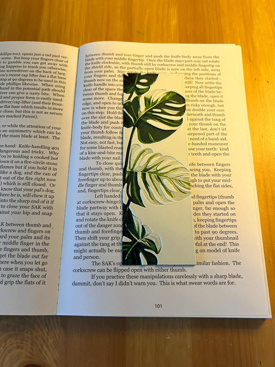 Monstera Bookmark