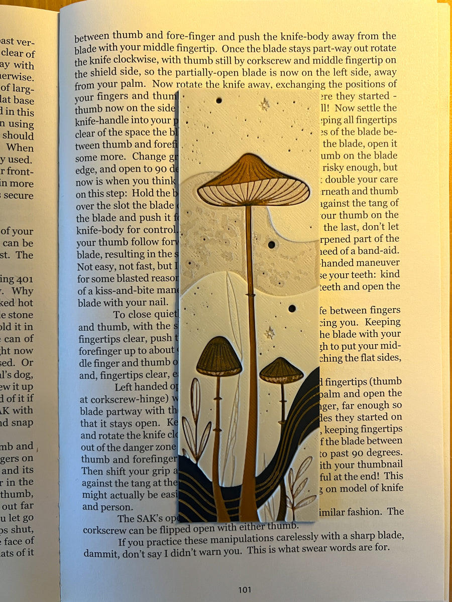 Mushroom Bookmark Design 2