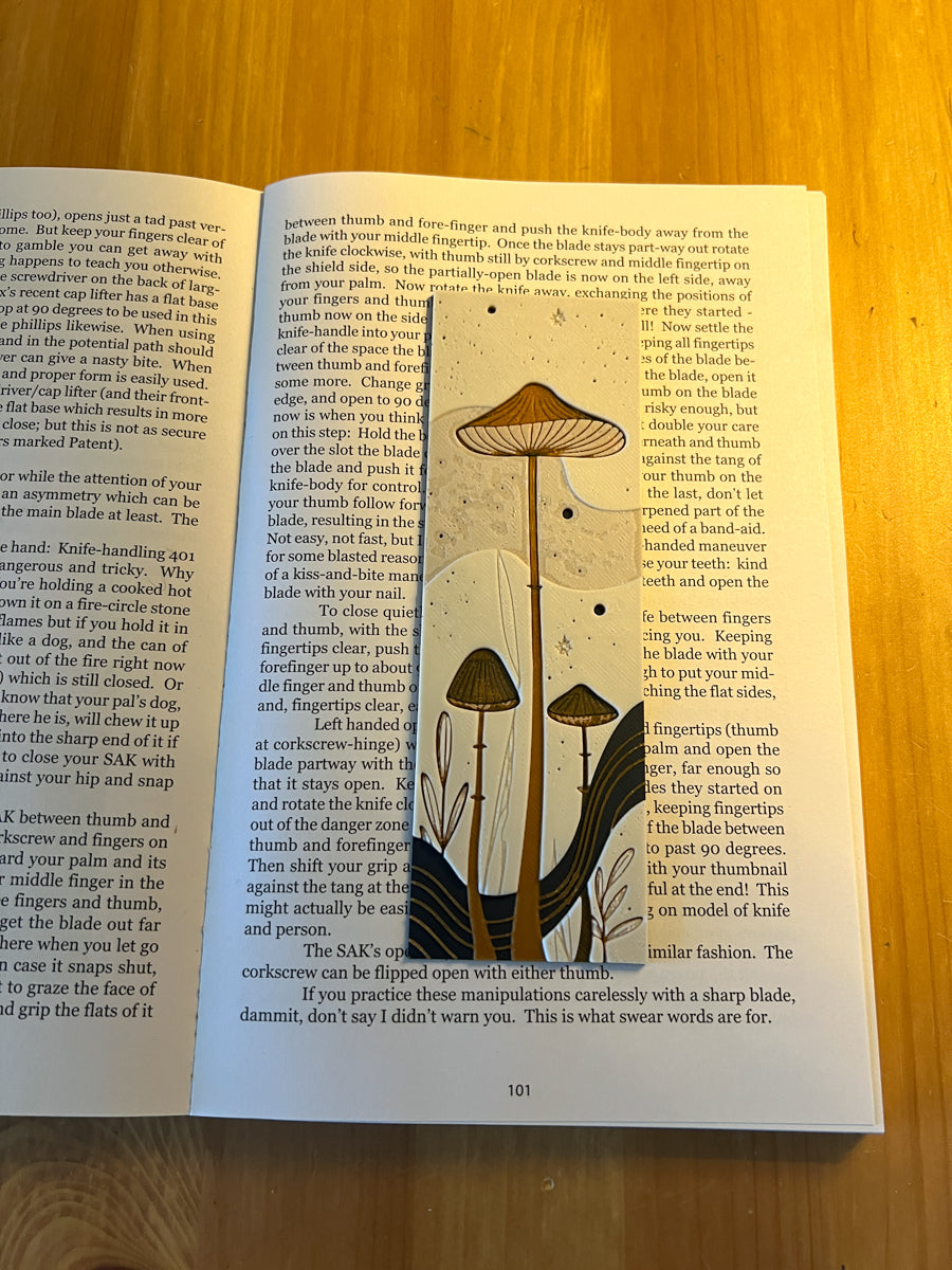 Mushroom Bookmark Design 2