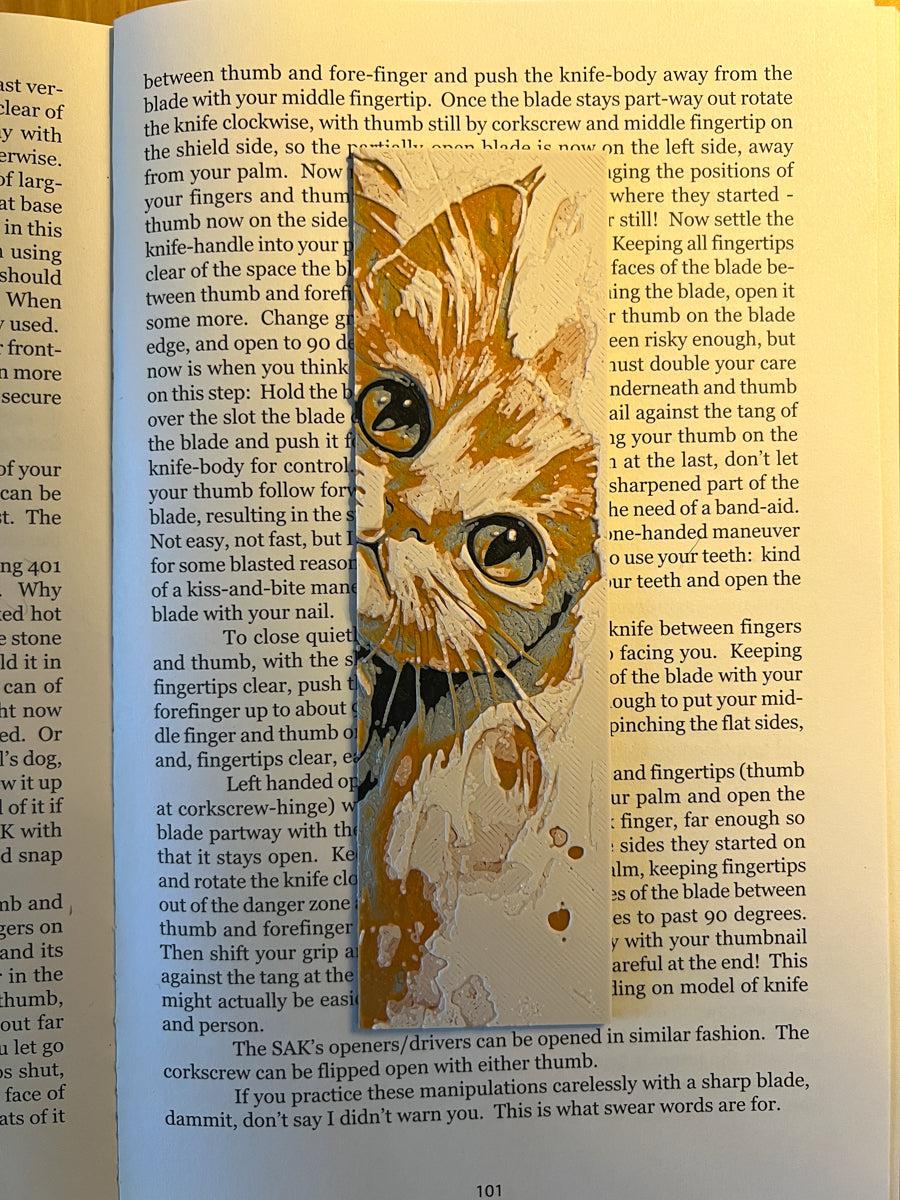 Orange Cat Bookmark