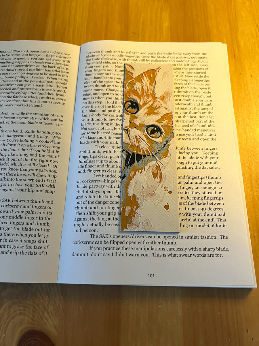 Orange Cat Bookmark
