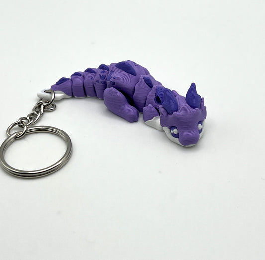 Purple Dragon Keychain