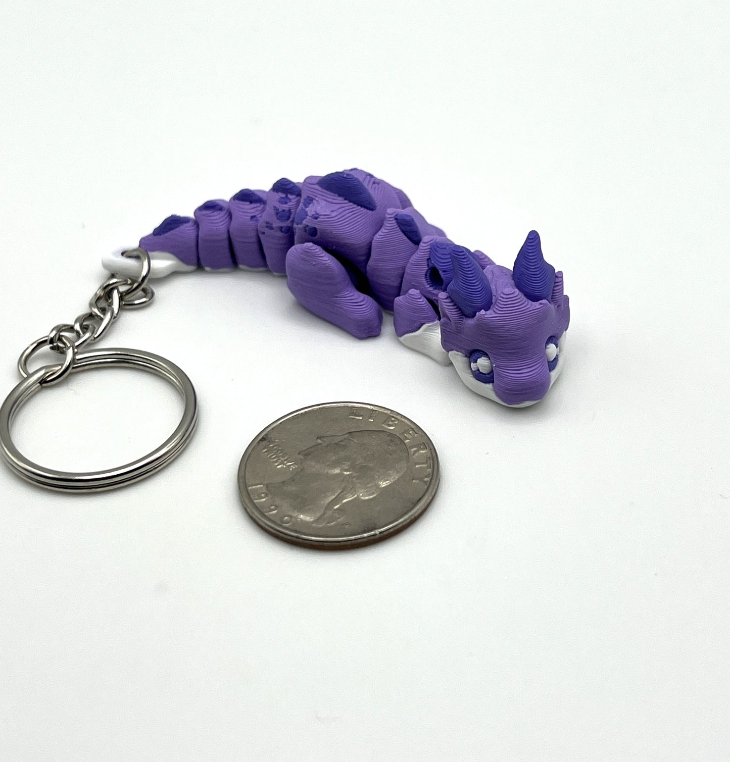 Purple Dragon Keychain