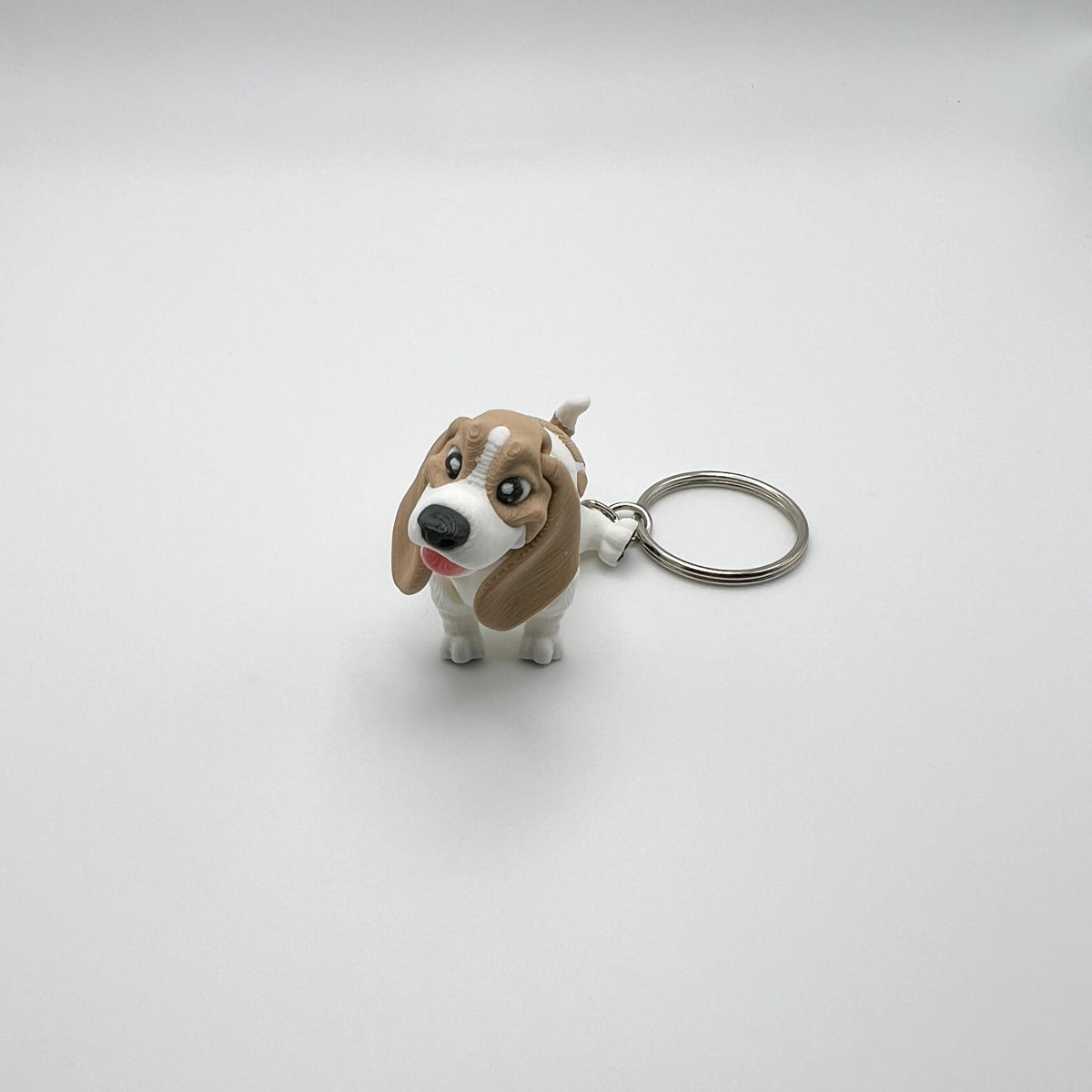 Basset Hound Dog Keychain