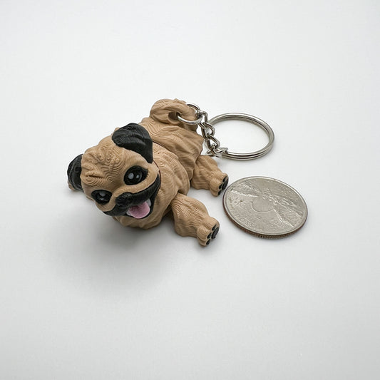 Pekingese Dog Keychain