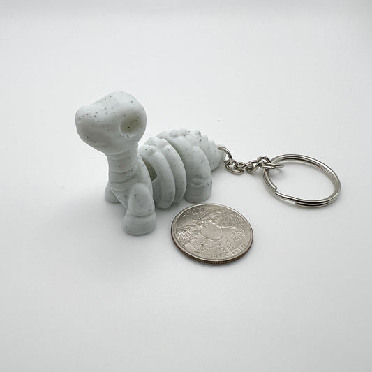 Skeleton Brontosaurus Keychain