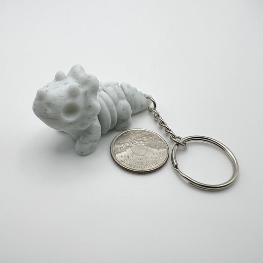 Skeleton Triceratops Keychain