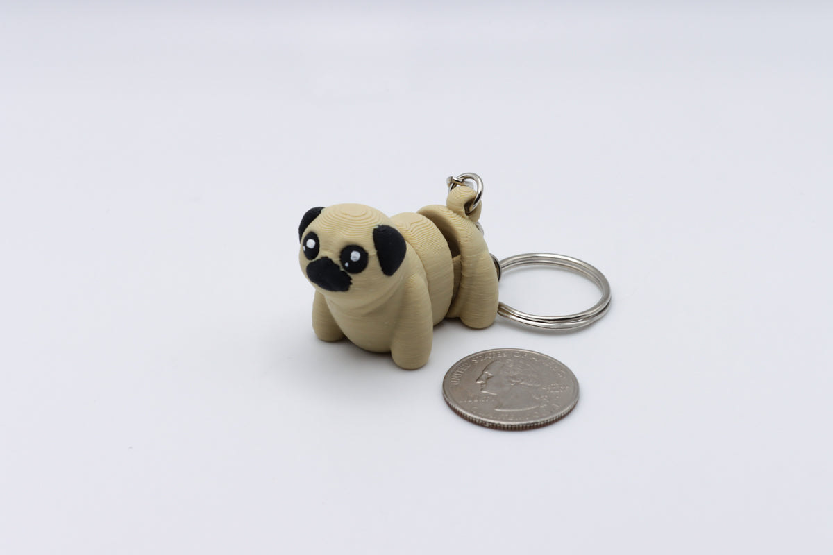 Pug Keychain