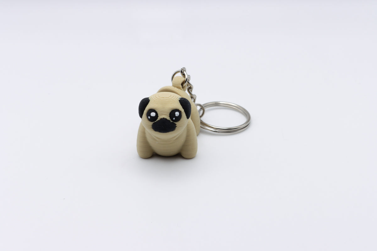 Pug Keychain
