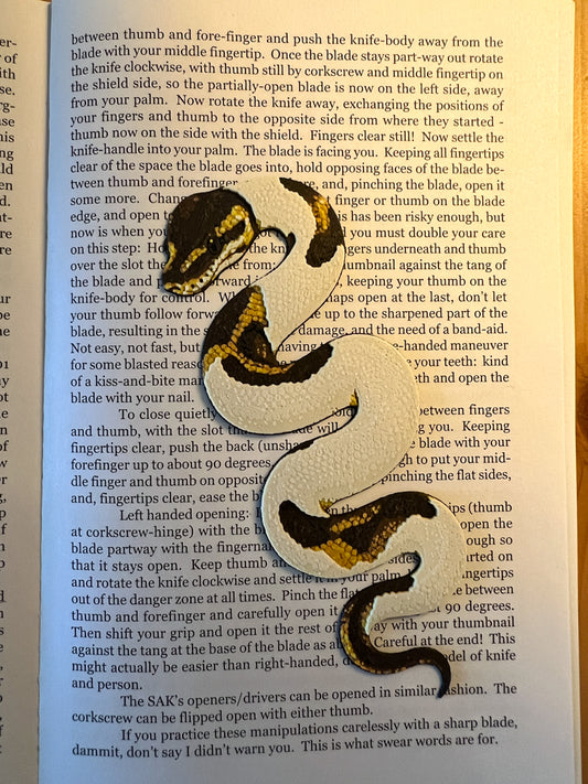 Pied Python Bookmark