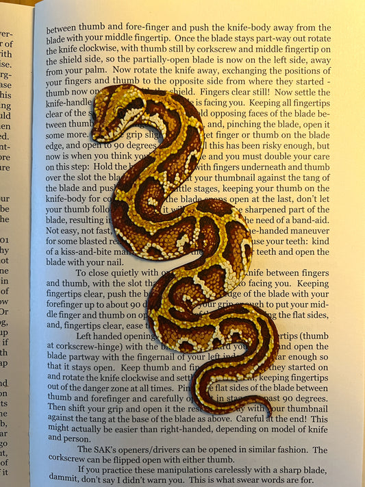 Blood Python Bookmark