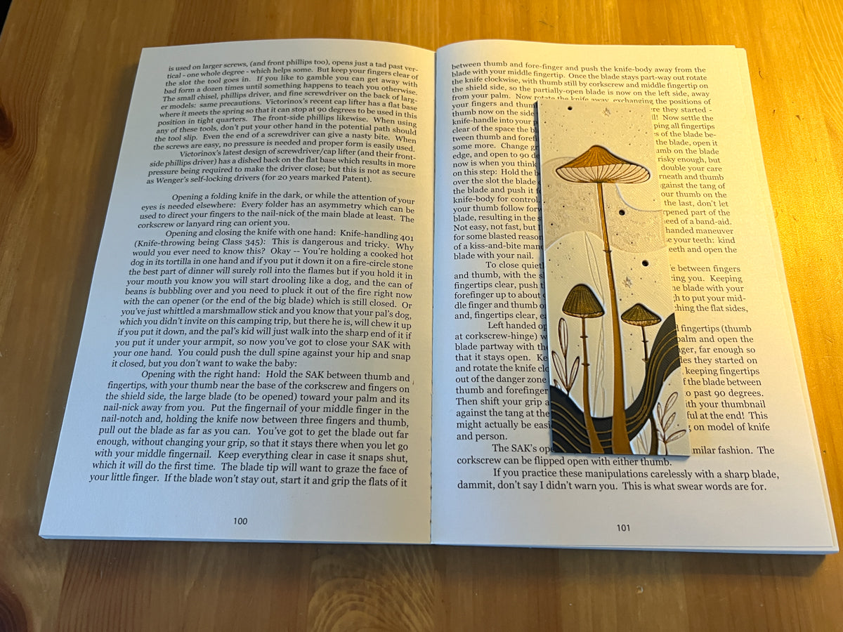 Mushroom Bookmark Design 2